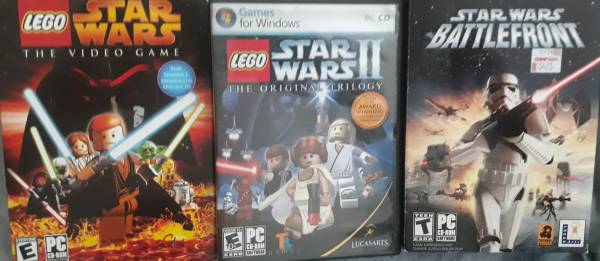 3 Vintage Star Wars Video Games For The PC 1