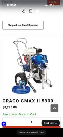 Graco GMAX II 5900 Gas Airless Paint Sprayer – Like New 1