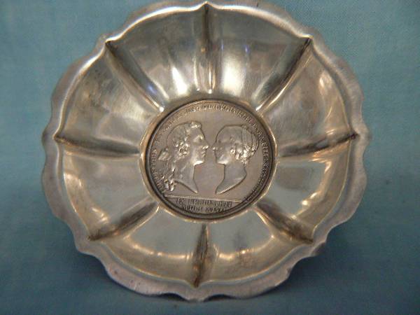 Antique Silver Coin Dishes 1