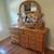 Queen size Amish sleigh bedroom set 3 thumbnail