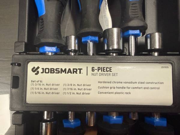JobSmart 6 piece Nut Driver Set 1