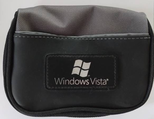 Collectible small electronics carrying bag with windows vista logo 1