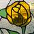Stained Glass Yellow Rose 2 thumbnail