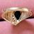 Vintage Natural Pear Shaped Onyx w/Diamonds 14K Gold Ring 6 thumbnail