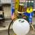Mid Century Rainbow waves plaster table lamp A288 12 thumbnail