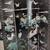 Chinese/Asian Screen/Room Divider 4 Panels Black Laquer蟹 9 thumbnail