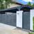 Metal HORIZONTAL SLAT Fence Panel (6'Hx6'W) Black or Basalt Grey 18 thumbnail