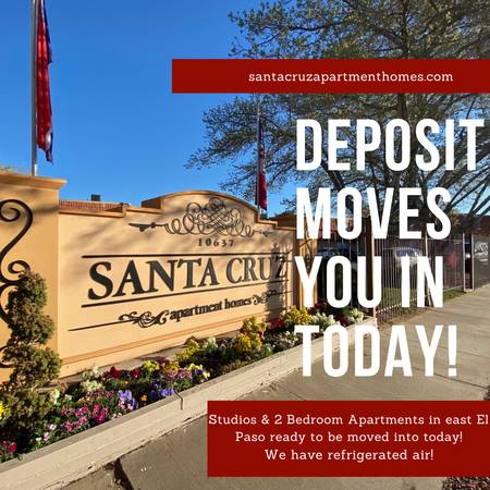 DEPOSIT MOVES YOU INTO OUR STUDIOS 1