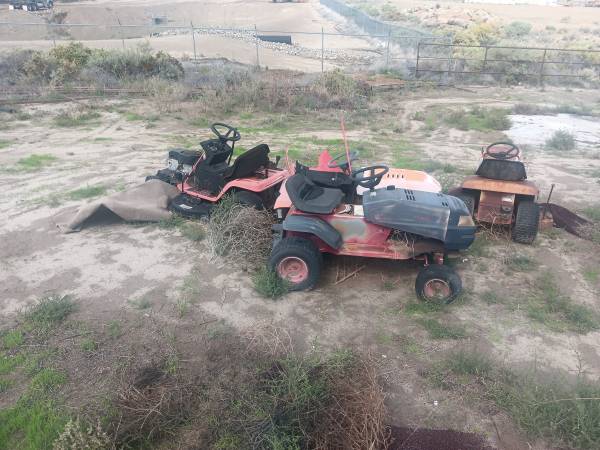 Free junk riding mowers.