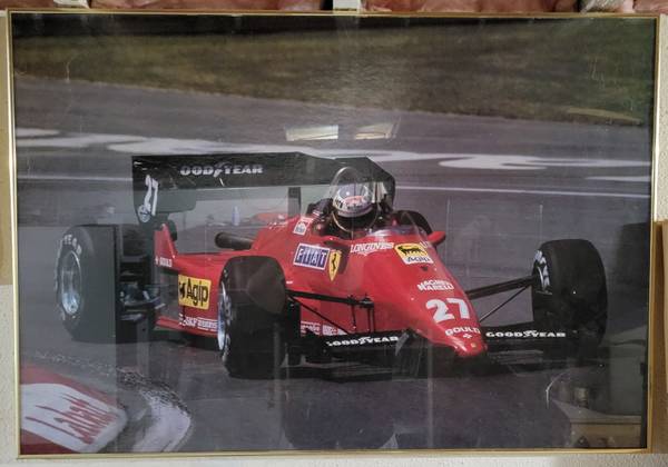 Alboreto on Ferrari 126 C4 Official Factory Framed Poster 1