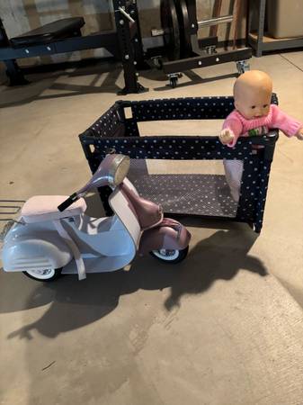 Baby doll moped & baby doll pack n play 1