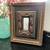 Small Turner Gold Trimmed Wood Framed Accent Mirror 9” x 11” 5 thumbnail