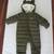 New Baby Boys 3 Months Green Snowsuit, H & M 1 thumbnail