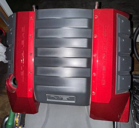 2011 Camaro OEM Red Jewel Tint Engine Cover 1