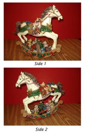 Christmas Table Top Rocking Horse 1