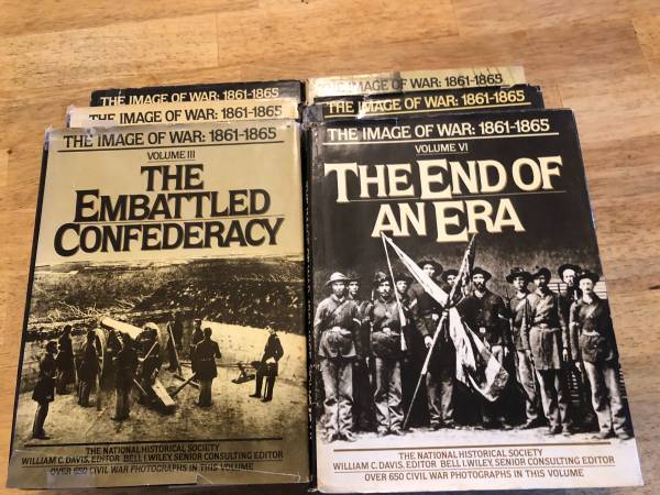 Set 6 coffee table sized Civil War Photography Books 1