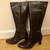 Women's Genuine Leather Fur Heeled Crocodile High Boots Brown Size 7.5 1 thumbnail