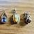 Sterling Silver Pendants lot of 3, Cameo, Amethyst, Red Garnet Stone 1 thumbnail