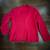 Alexandra Bartlett Red 100% Wool Blazer w/ 2 front slit pockets-Large 3 thumbnail