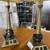 PAIR OF MATCHING BRASS LAMPS WITH POWER OUTLETS 2 thumbnail