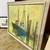 Circa 1960 Original Oil Painting “Ship Harbor” Impressionist Painting 3 thumbnail