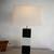 Vintage modernist black and white table lamp 3 thumbnail