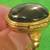 1980s Cabochon Oval Locket Ring Gold Tone Size 8 by Avon 3 thumbnail