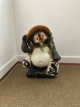 Ceramic Tanuki Figure Decor 1