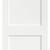 New 30" x 80" Shaker White Primed 2-Panel Solid Core Wood Slab Door 2 thumbnail
