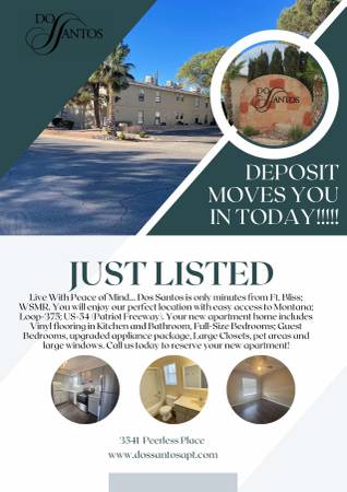 FALL IN LOVE WITH DOS SANTOS MOVE IN WITH JUST THE DEPOSIT!! 1