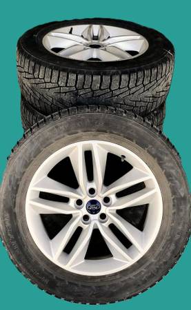 Snow tires on wheels 1