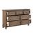 7 DRAWER DRESSER IN WIRE BRUSHED ANTIQUE BROWN 3 thumbnail