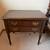 Vintage Solid Wood Two-Drawer Nightstand / Side Table – Brass Hardware 1 thumbnail
