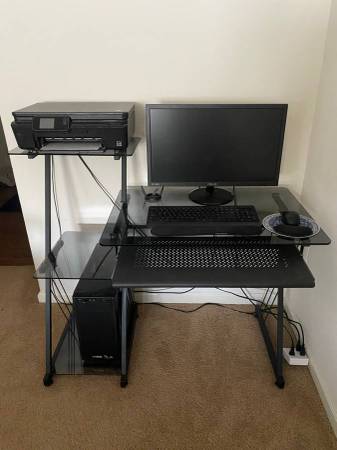 Glass computer desk - $175 (HAGERSTOWN)63470993896067120