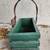 VINTAGE WOODEN GREEN TRUG WITH SHOVEL 5 thumbnail