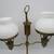 Antique Brass Student Electrified Oil Lamp Double Shades 8 thumbnail