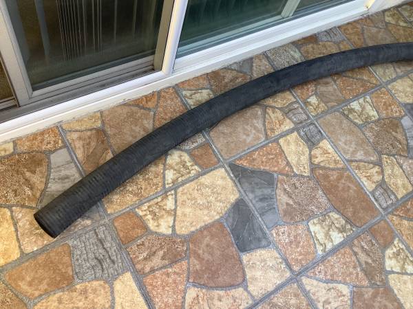 New 6 feet 2 3/4” inside diameter. Exhaust hose 1