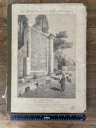 Antiquarian Folio (Partial) ‘Die Architectur von Prof. J Buhlmann: Die 1