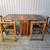 Solid Wood Folding Dining Table with Nesting Chairs 2 thumbnail