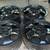Four Black Powdercoated Honda 15 inch wheels 4 lugs 1 thumbnail