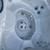 Jacuzzi premium large blue hydro therapy hot tub  j-370 waterfalls 3 pumps stere 13 thumbnail