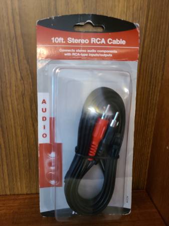 $3.  Recoton #AC236 10 Ft. Stereo RCA Audio Cable Brand New [MSRP $6. 1