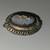 Antique Brooch Sterling silver MOP Mother Of Pearl Cameo Pendant 6 thumbnail