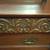 1880s HORNER HAND CARVED DRESSER W/ ORIGINAL HARDWARE & BEVELED MIRROR 4 thumbnail