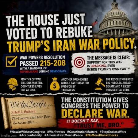 The House Just Voted To Rebuke Trump's Iran War Policy 1