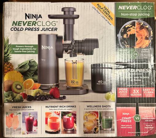 🌿 Ninja NeverClog Cold Press Juicer – Like New! $115 (San Jose) 1