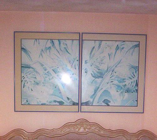 2 BEAUTIFUL MATCHED PRINTS WALL ART 1