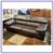 Calia Italia Leather Sofa, Black 4 thumbnail