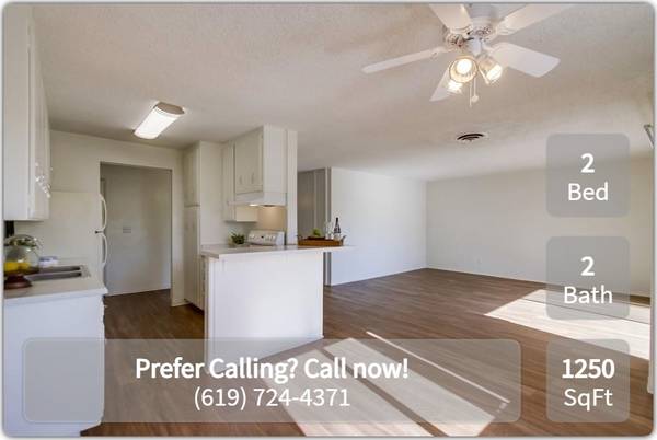 $2,935 / 2hab - 1250ft2 - ¡Alquila un increíble apartamento de 1250 pies cuadrados, 2 habitaciones / 2 baños cerca del transporte público! (La Mesa - Cerca del histórico pueblo de La Mesa)63865481698945122