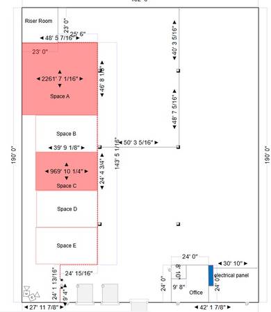 $850 / 1000ft2 - Espacio de Almacén con Oficina, Puertas a Nivel de Muelle/Al Nivel del Suelo #1920 (Oklahoma City)64179402564226121